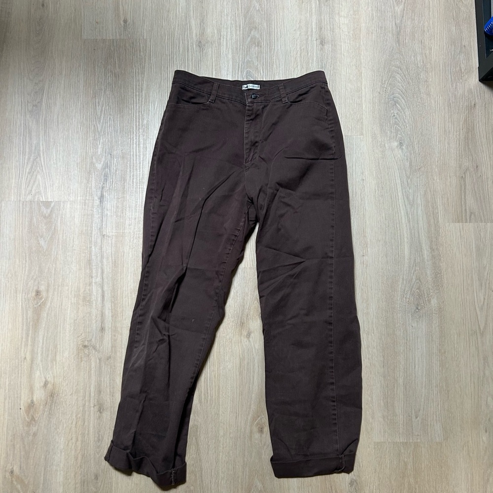 Lee Women's Straight Leg Pants - Brown